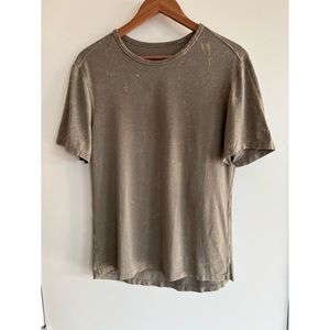 Lululemon 5 Year Basic Tee Mineral Washed Carbon Dust (Olive Green) M